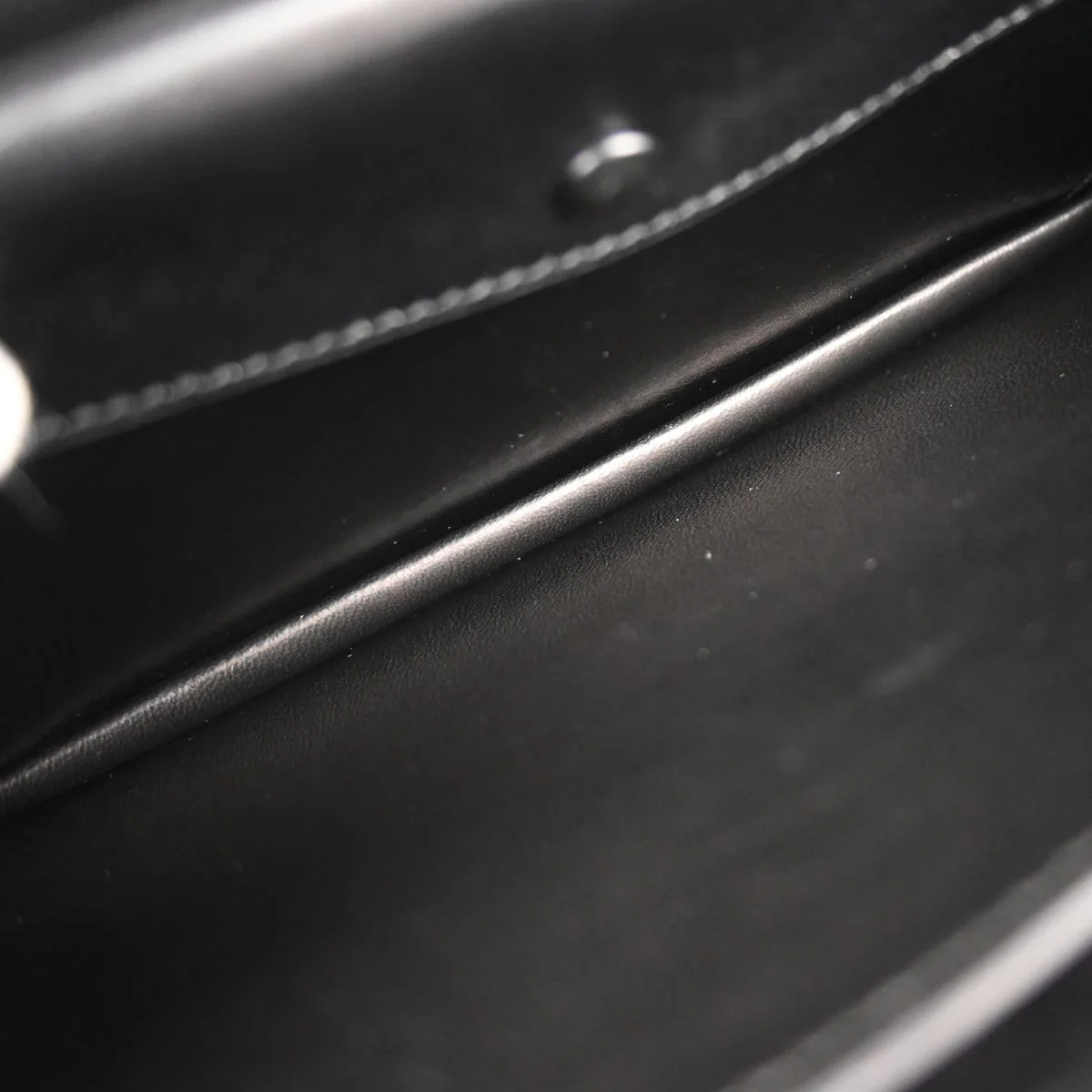 Hermes Black Box Calf Piano Handbag - Image 7