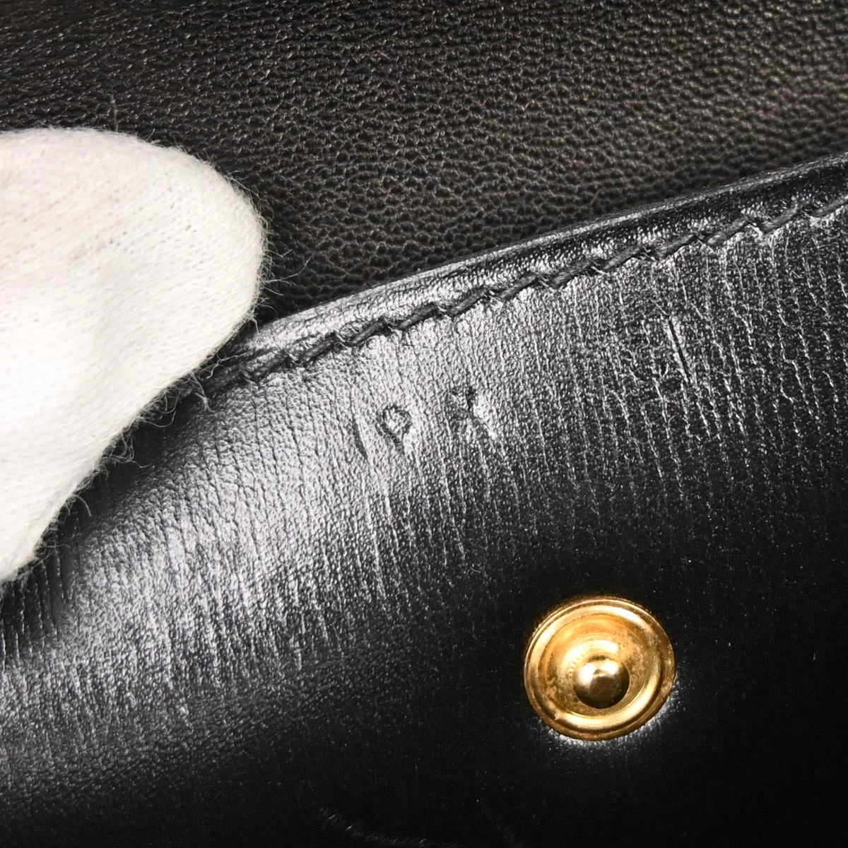 Hermes Black Box Calf Piano Handbag - Image 9