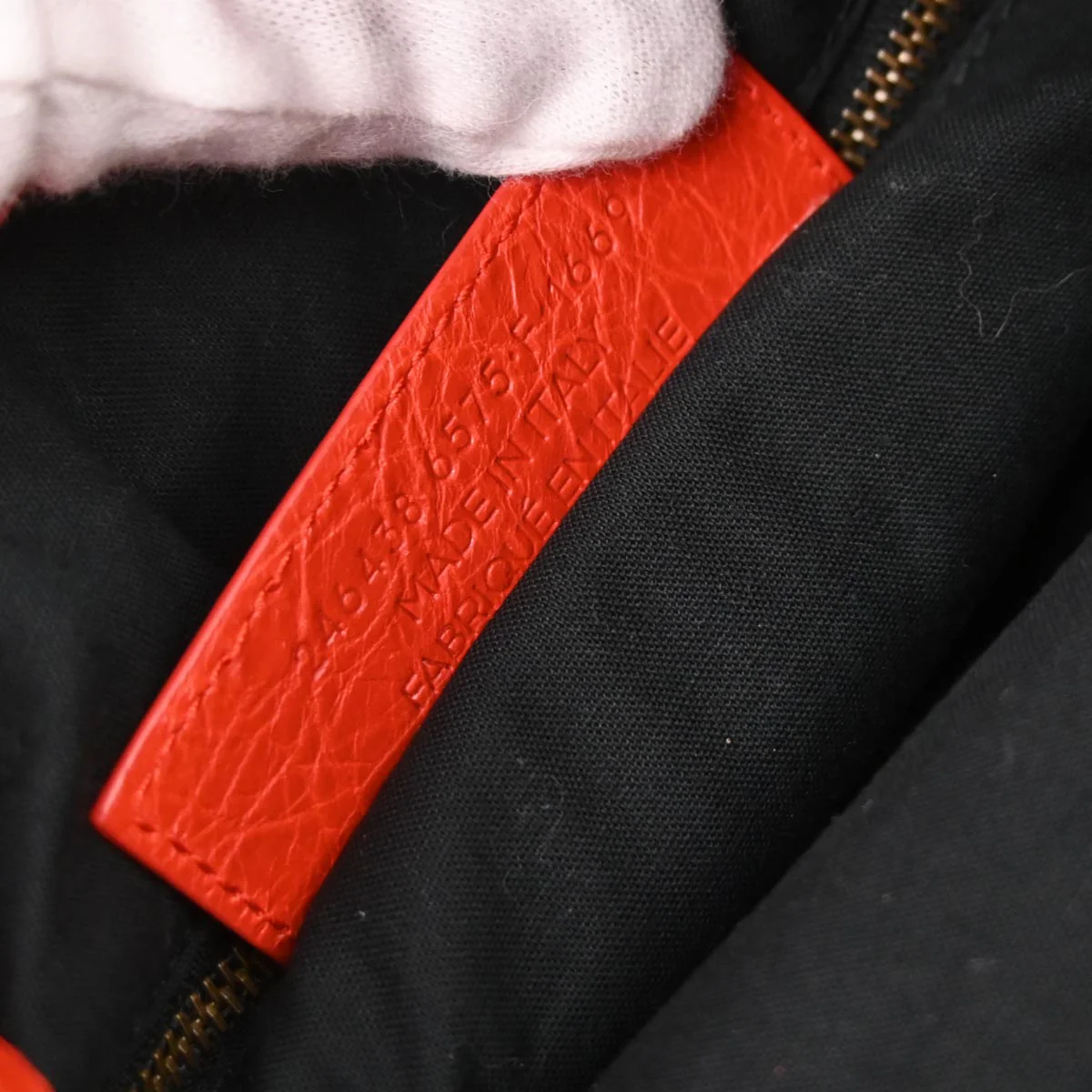 Balenciaga Red Classic Mini Pompon 2way Shoulder Handbag - Image 10