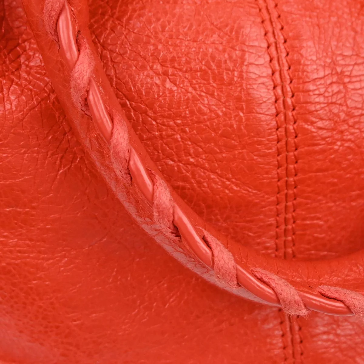 Balenciaga Red Classic Mini Pompon 2way Shoulder Handbag - Image 4