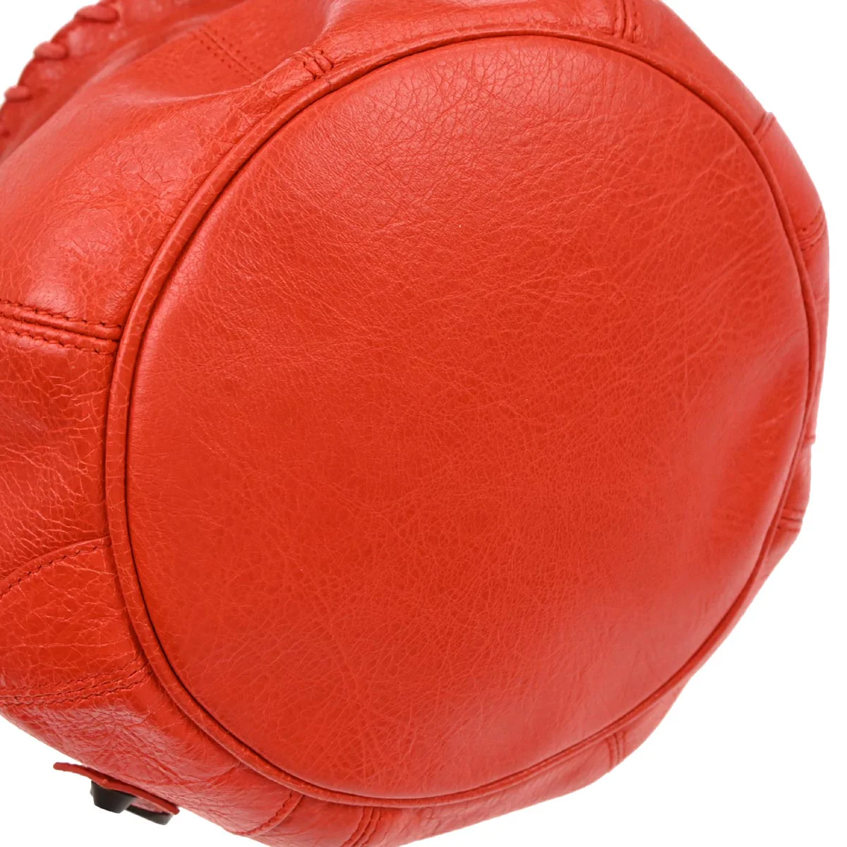Balenciaga Red Classic Mini Pompon 2way Shoulder Handbag - Image 6