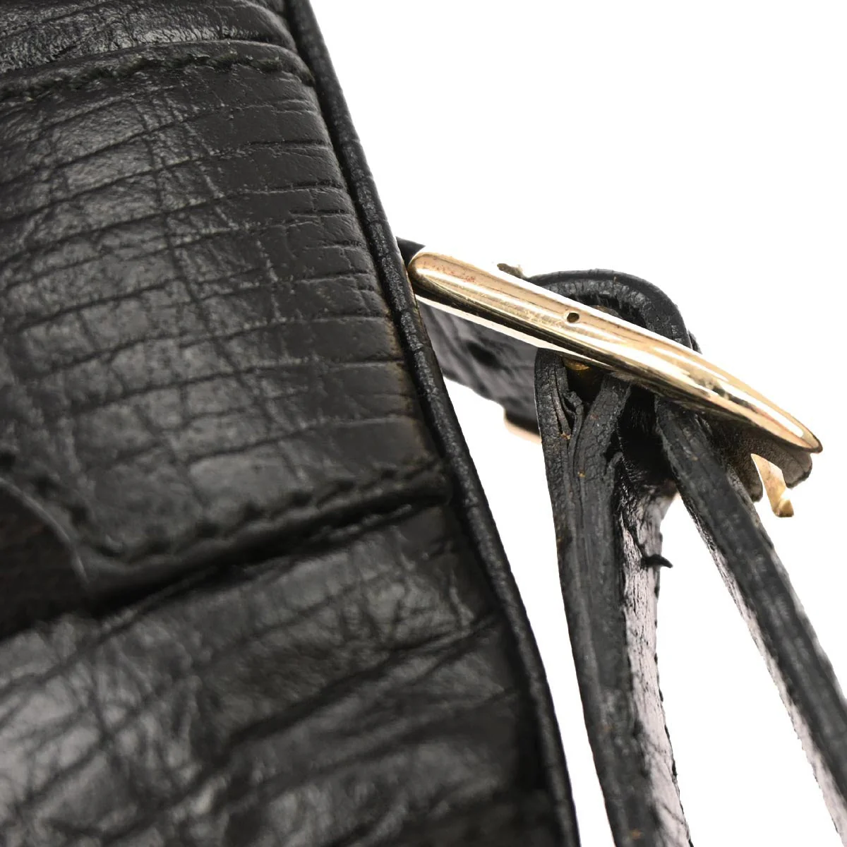 Gucci Black Canvas GG Shoulder Bag - Image 7