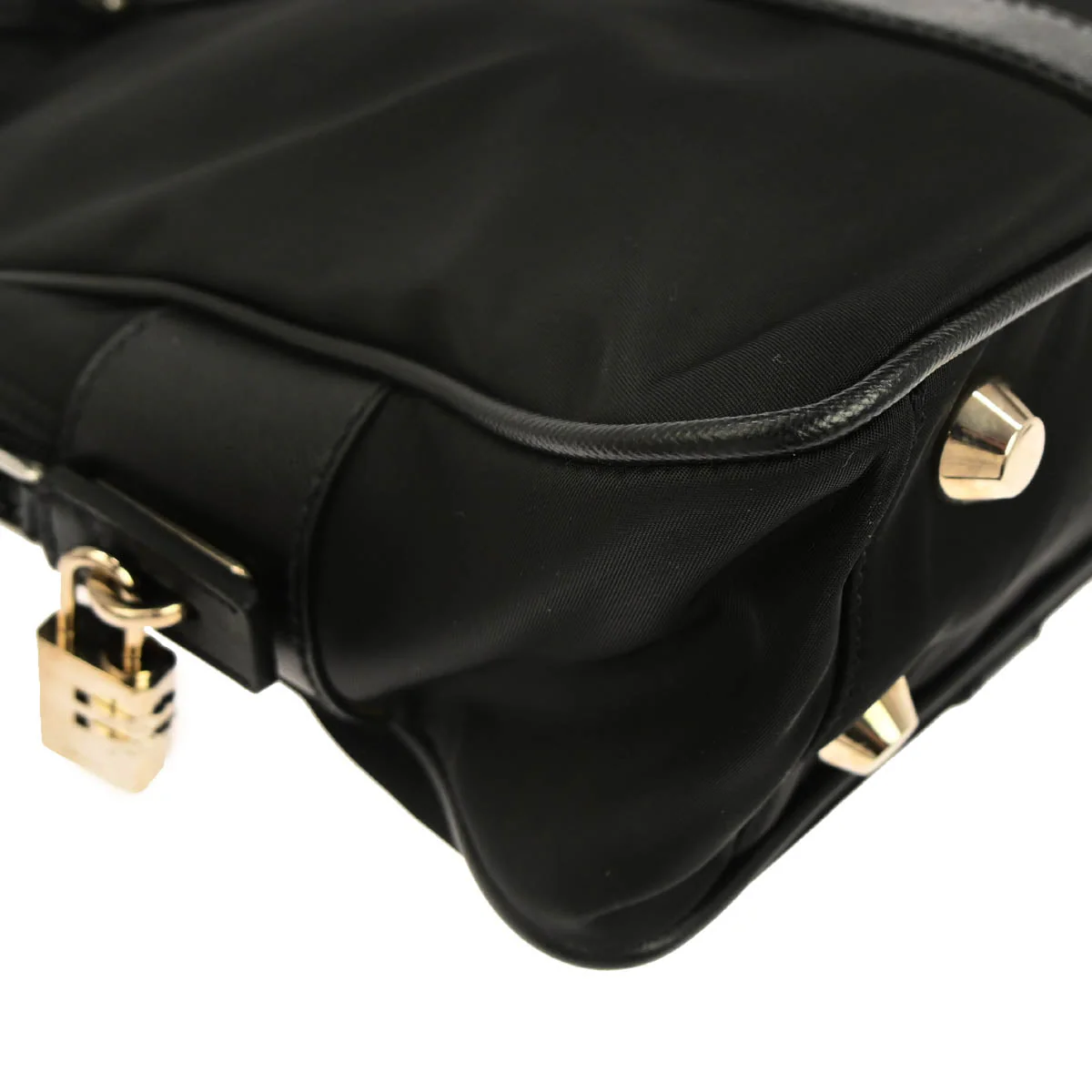 Prada Black Nylon Briefcase Handbag - Image 6
