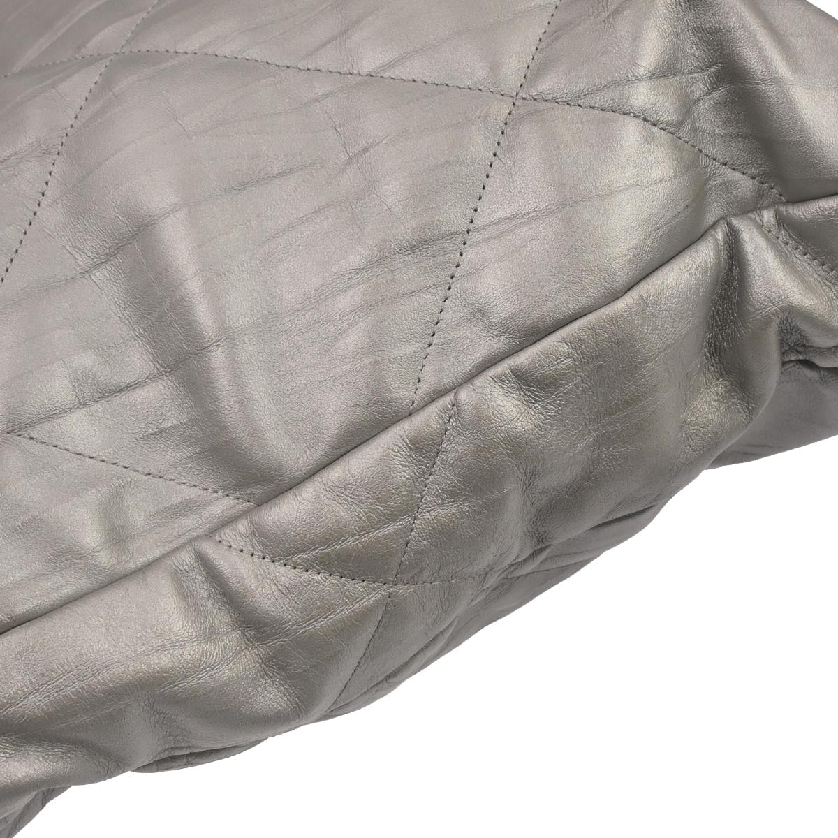 Chanel 2017-2018 Silver Calfskin Ground Control Tote Bag - Image 6