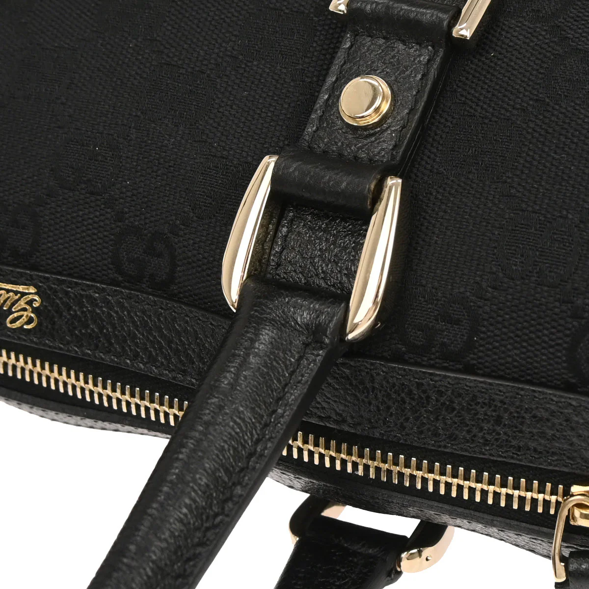 Gucci Black GG Handbag - Image 4