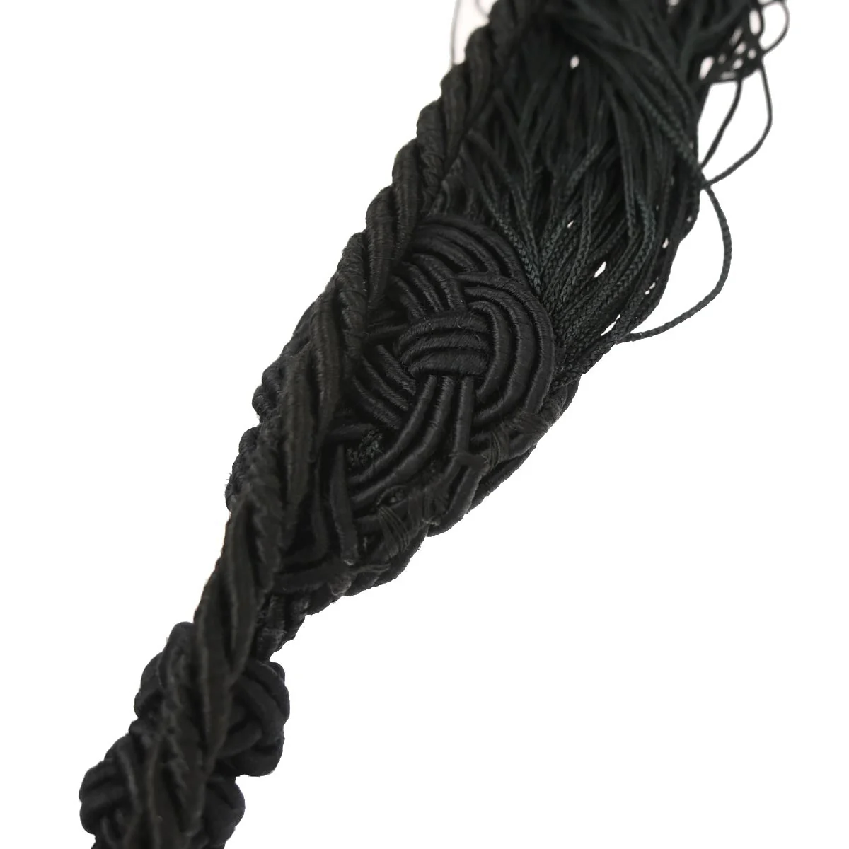 Bottega Veneta Black Satin Intrecciato Shoulder Bag - Image 7