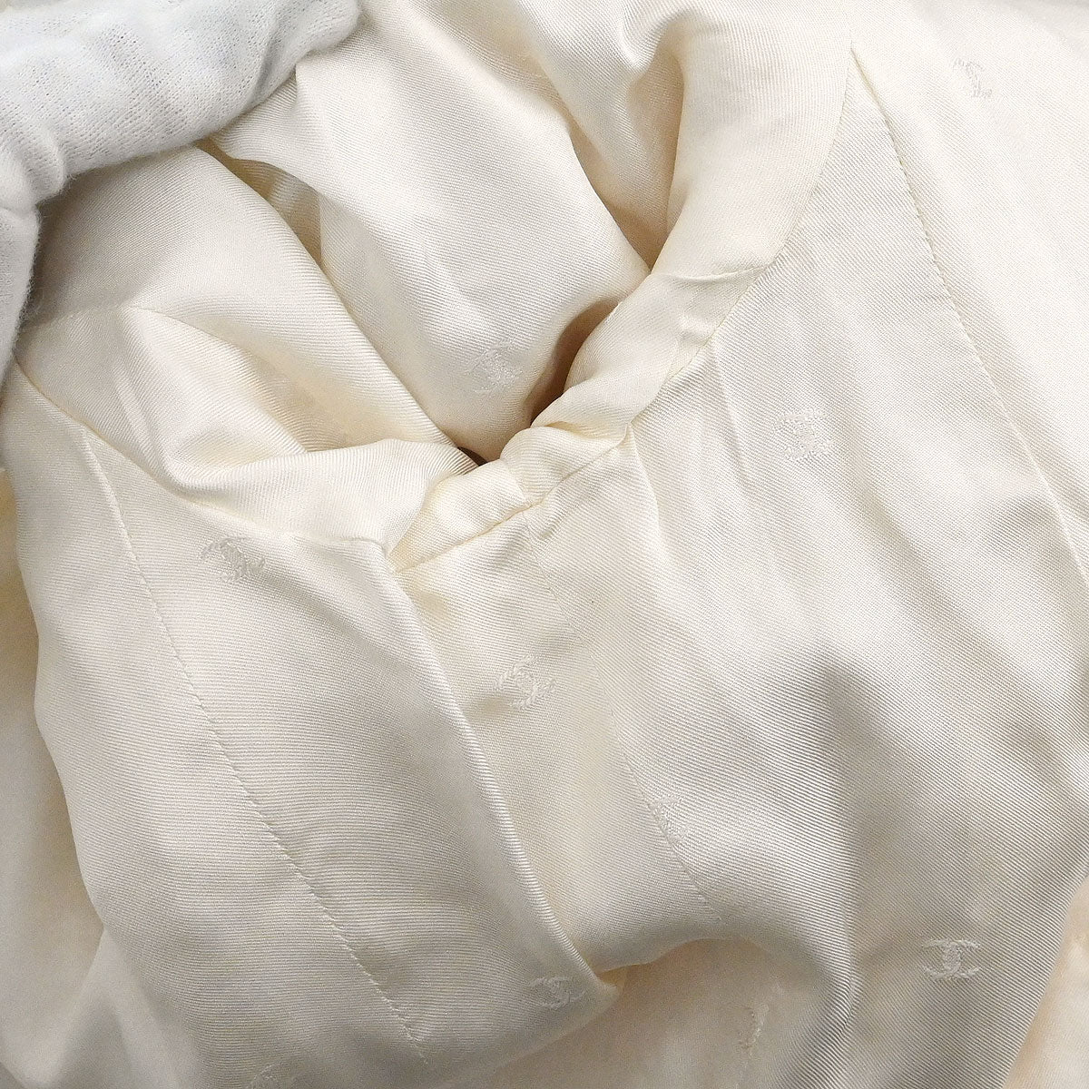 Chanel 1997 Double Breasted Jacket Ivory #40 - Image 9