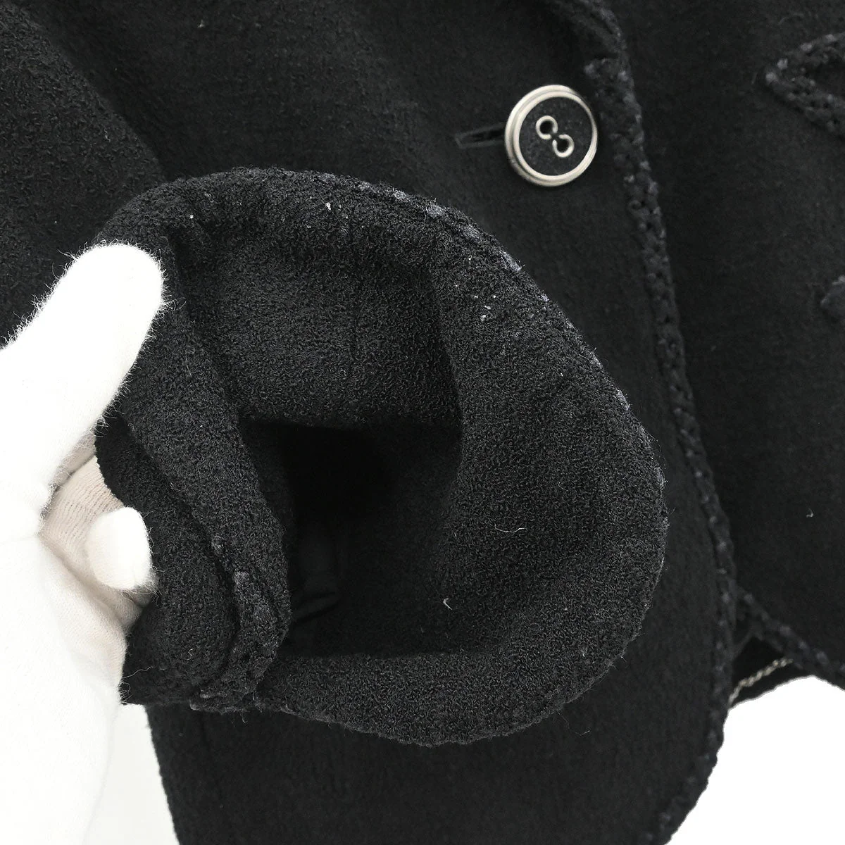 Chanel 2008 Single Breasted Jacket Black #38 - Image 5