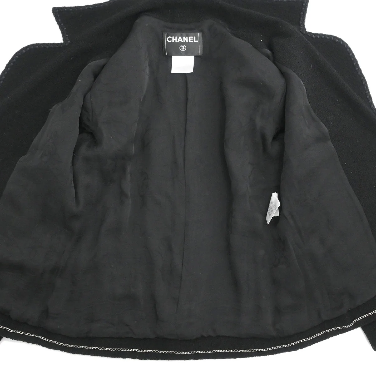 Chanel 2008 Single Breasted Jacket Black #38 - Image 7