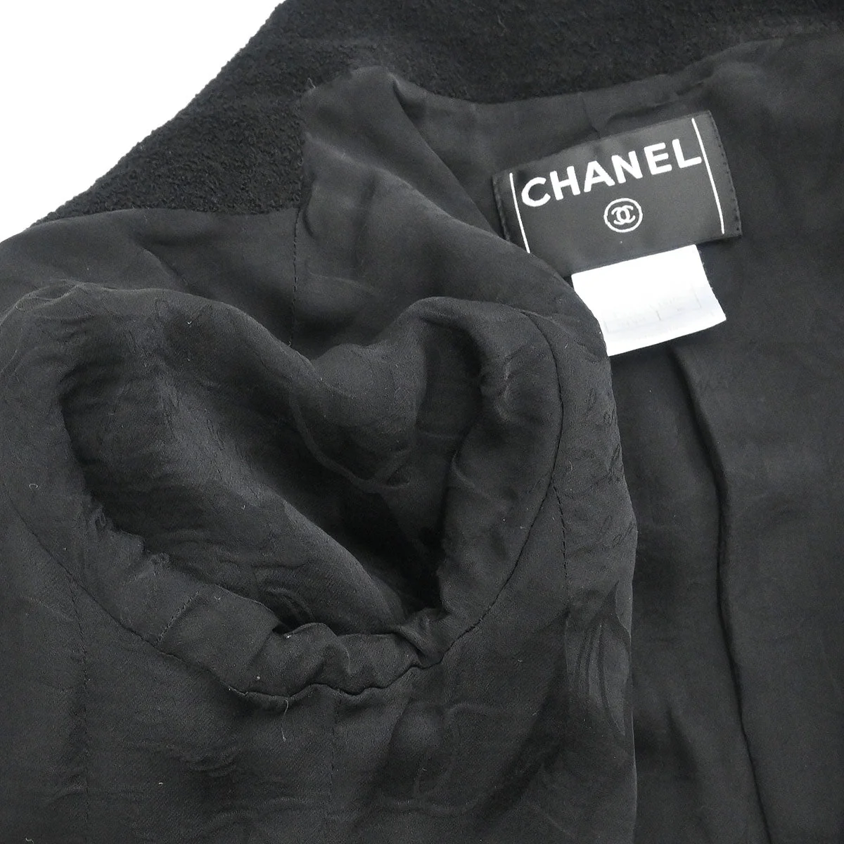 Chanel 2008 Single Breasted Jacket Black #38 - Image 8