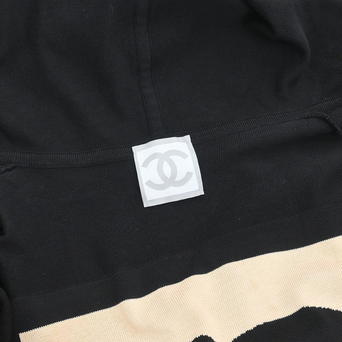 Chanel 2003 Sport Line Belted Robe Style Coat Gown Black #M - Image 9