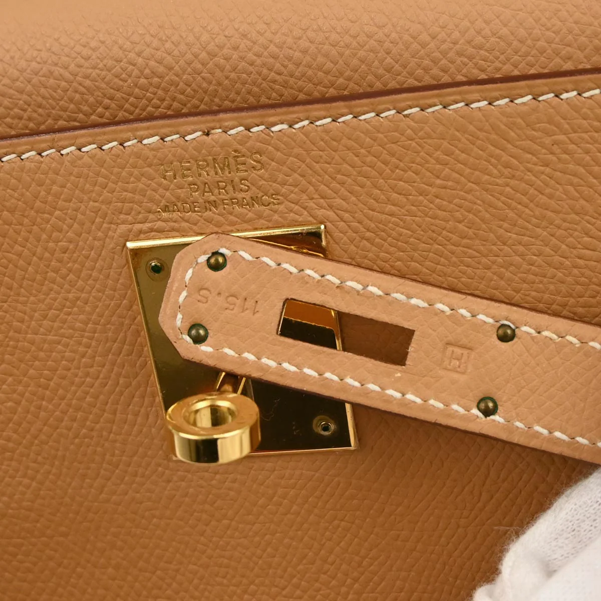 Hermes Natural Epsom Kelly 32 Retourne 2way Shoulder Handbag - Image 10