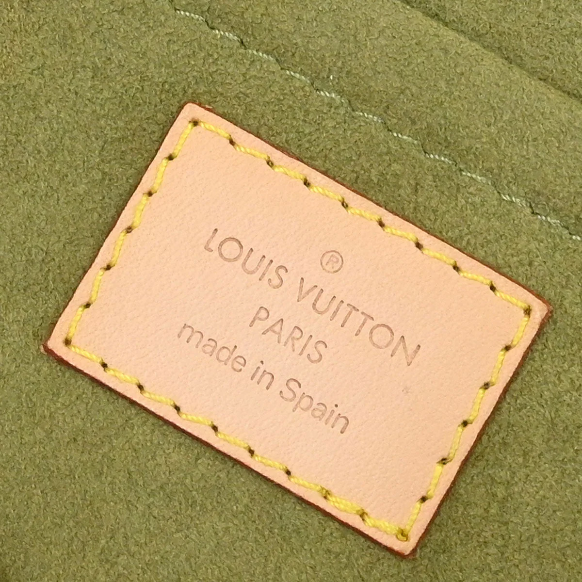 Louis Vuitton Khaki Monogram Denim Mini Pleaty Handbag M95217 - Image 9