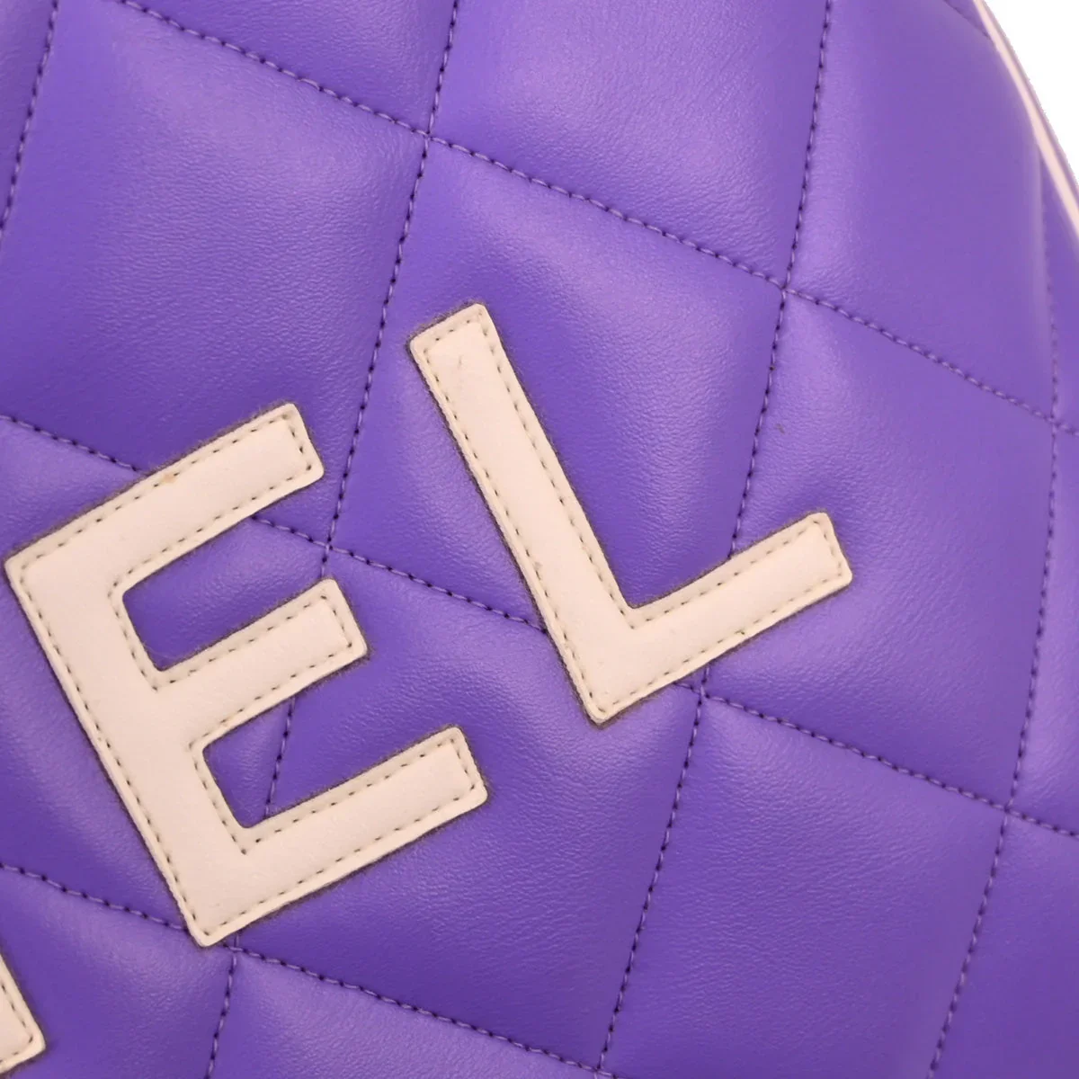 Chanel * 1994-1996 Purple Calfskin Bowling Bag 50 - Image 5