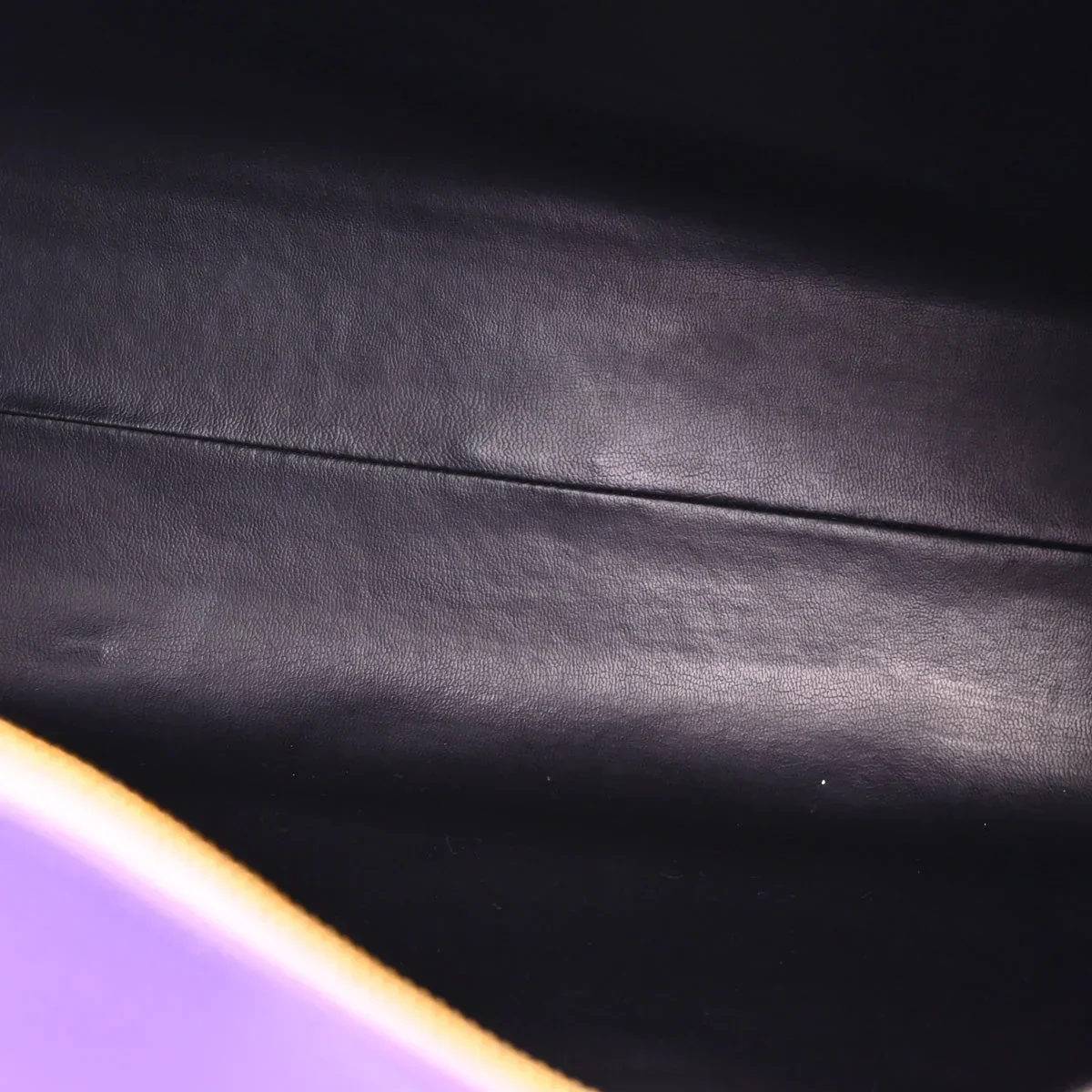 Chanel * 1994-1996 Purple Calfskin Bowling Bag 50 - Image 8