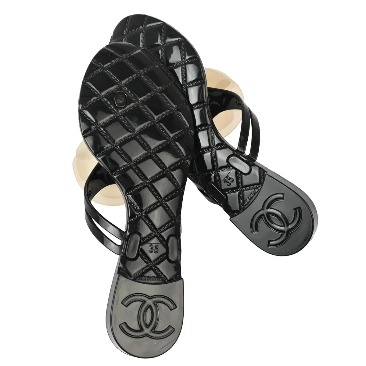 Chanel * Camellia Mule Sandals Shoes #35 - Image 4