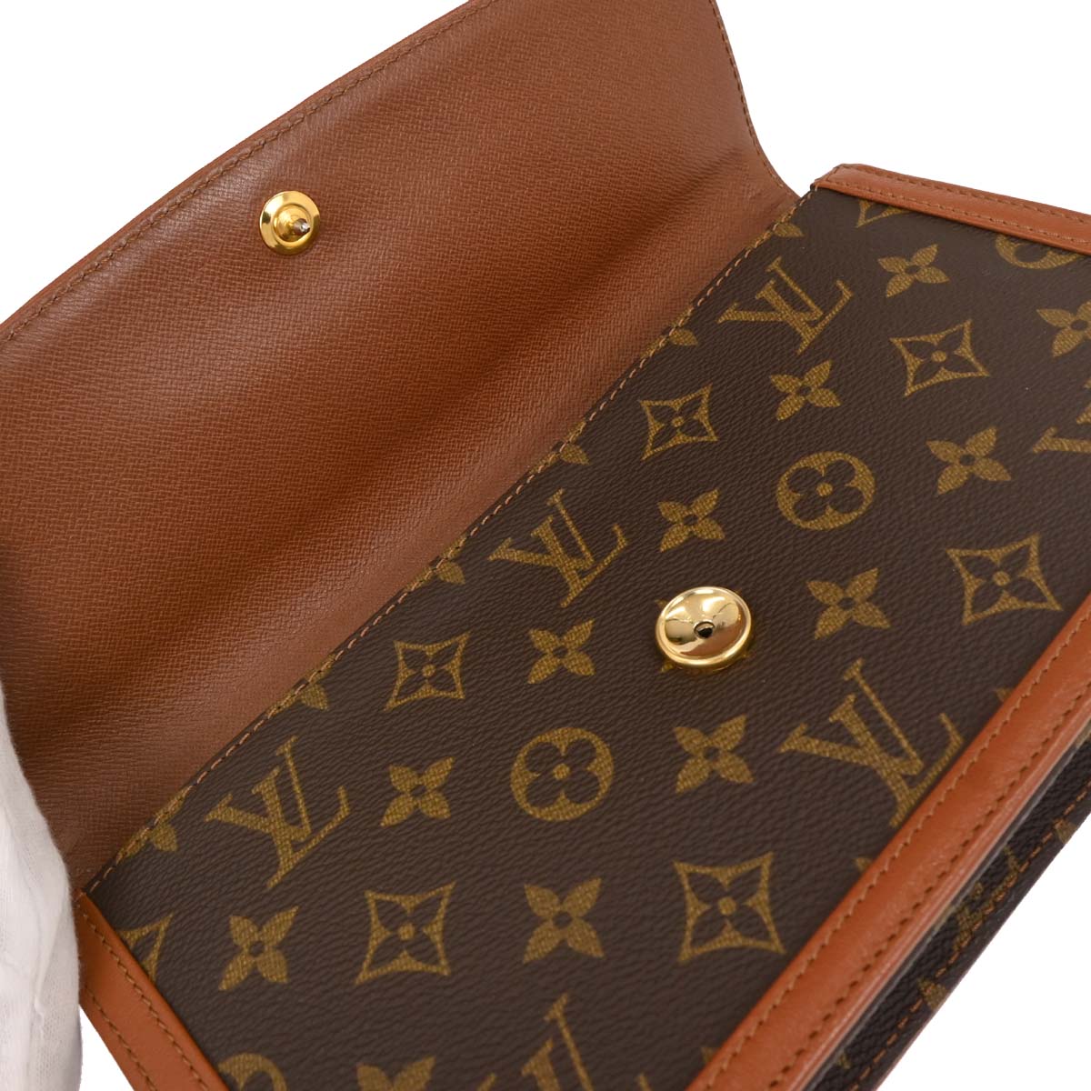 Louis Vuitton 1990 Monogram Pochette Dame PM Clutch Bag M51812 - Image 7