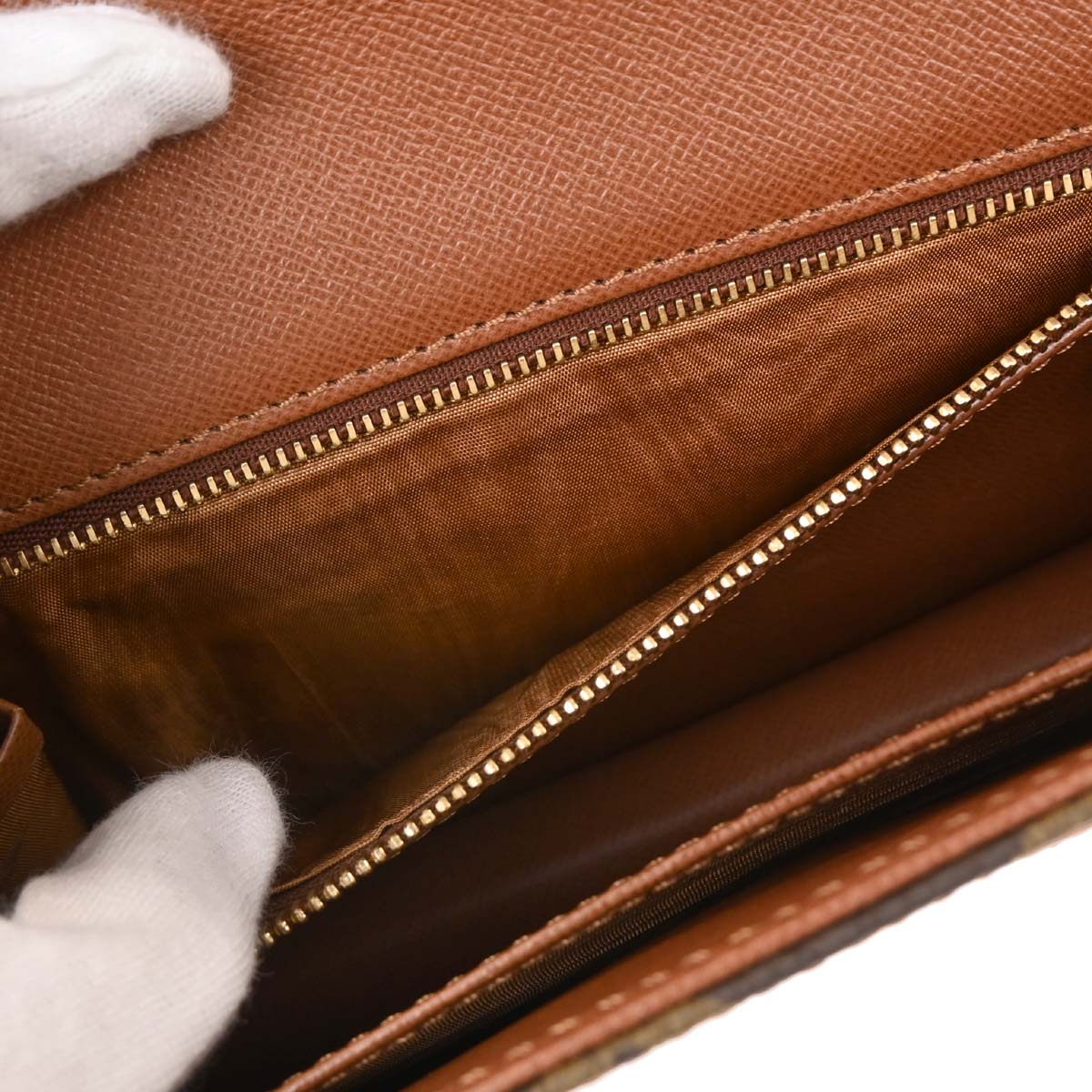 Louis Vuitton 1990 Monogram Pochette Dame PM Clutch Bag M51812 - Image 9