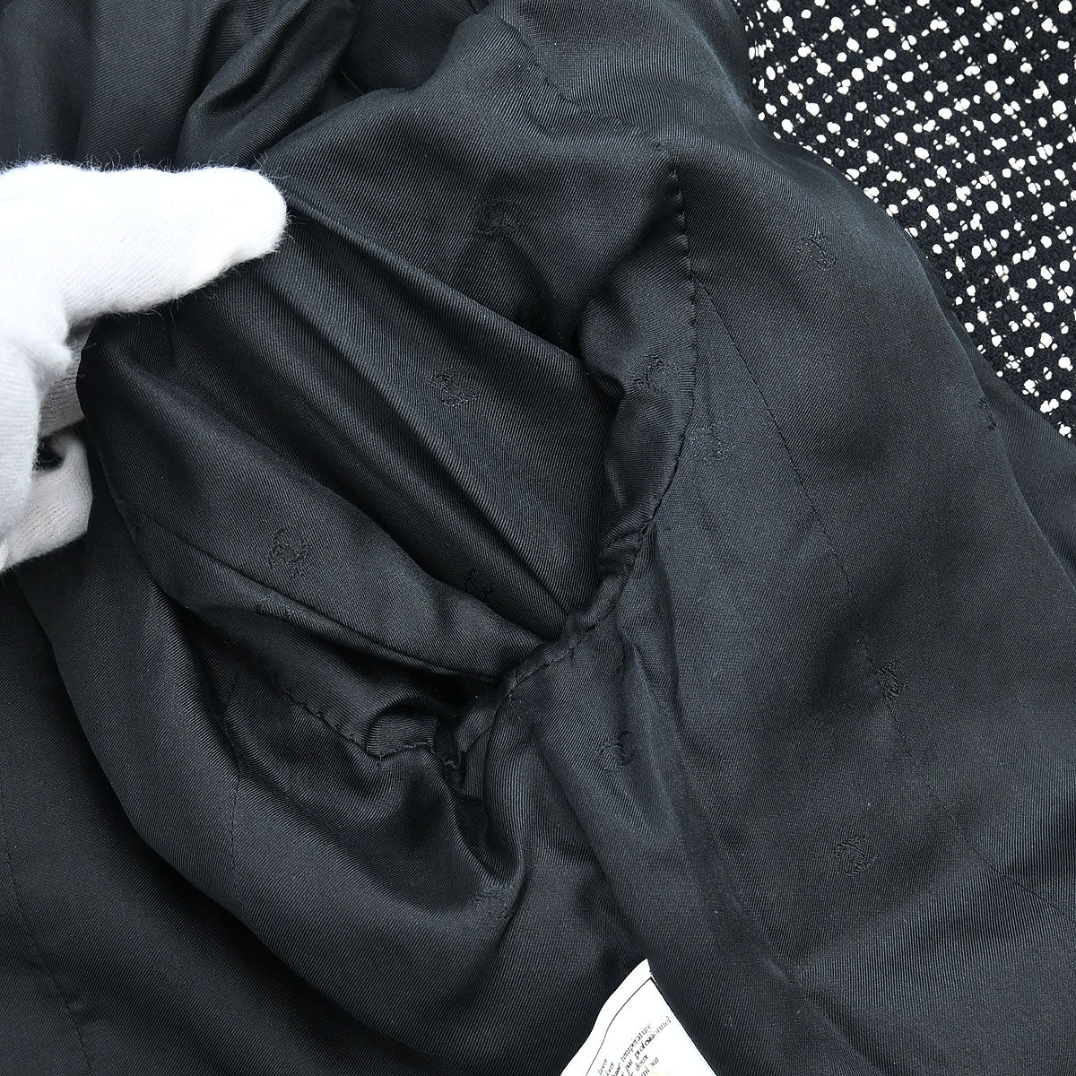 Chanel 1996 Setup Suit Jacket Skirt Black #40 - Image 6