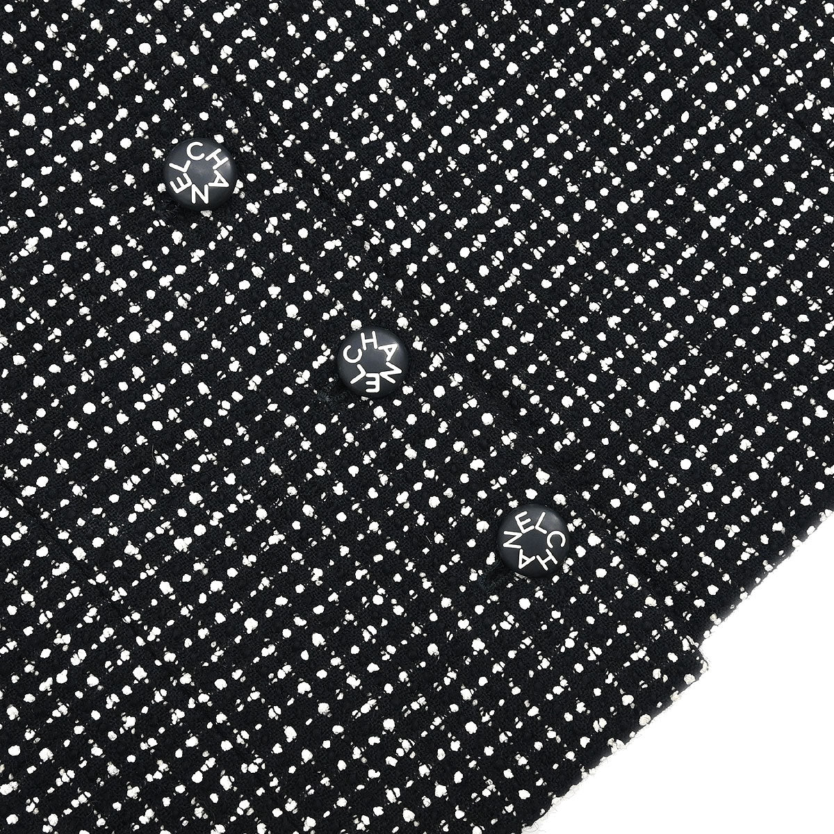 Chanel 1996 Setup Suit Jacket Skirt Black #40 - Image 7