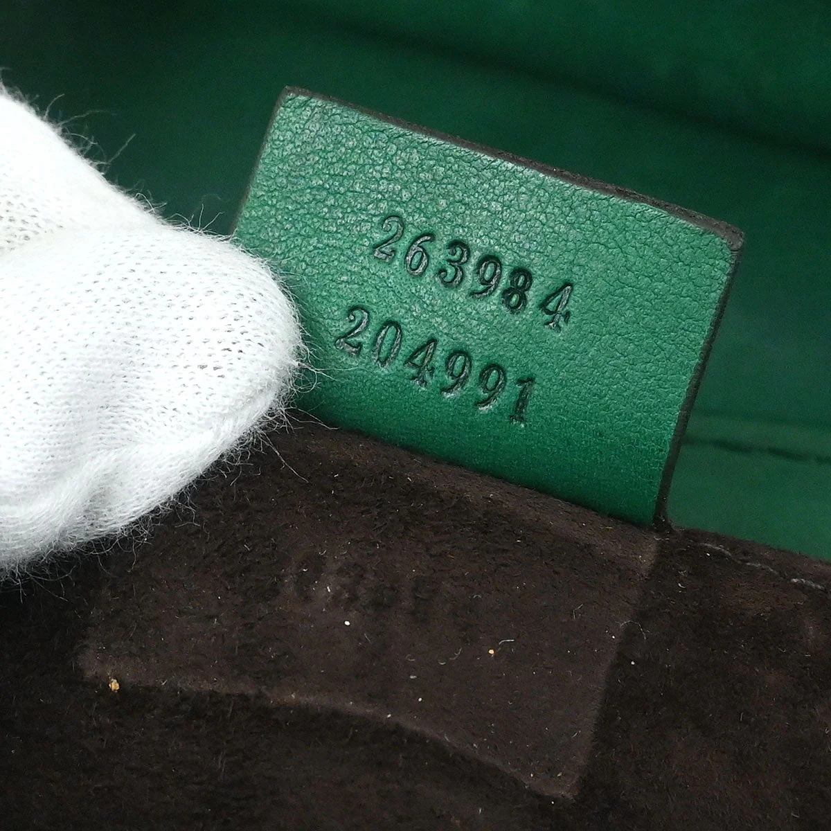 Gucci Green Leather Handbag - Image 10