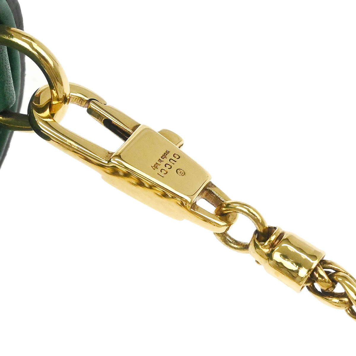 Gucci Green Leather Handbag - Image 7