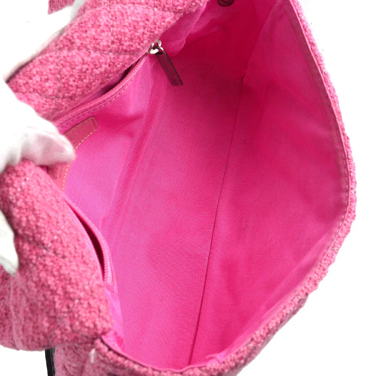 Chanel 2009-2010 Mademoiselle Lock Shoulder Bag Pink - Image 8