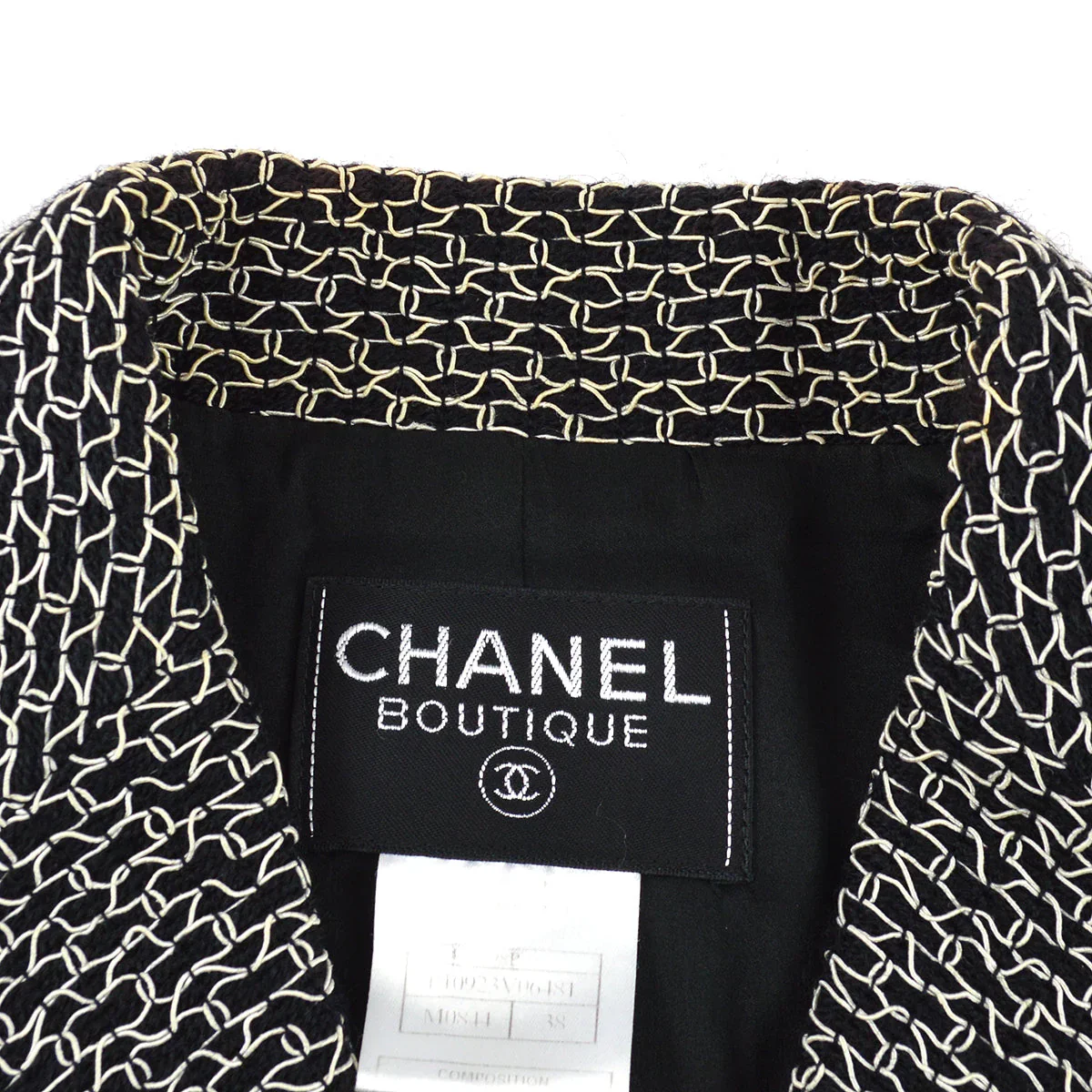 Chanel 1998 Double Breasted Tweed Blazer #38 - Image 6