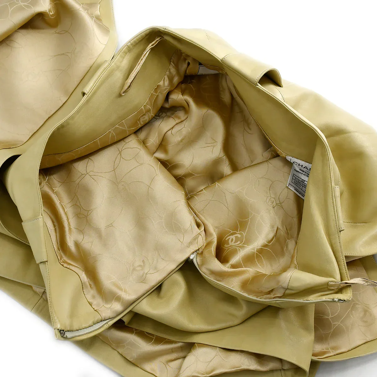 Chanel 2001 spring CC-buttons skirt leather suit #42 - Image 9