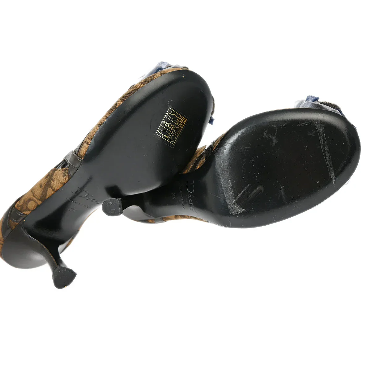 Christian Dior * Brown Trotter Pumps Shoes #34 - Image 4