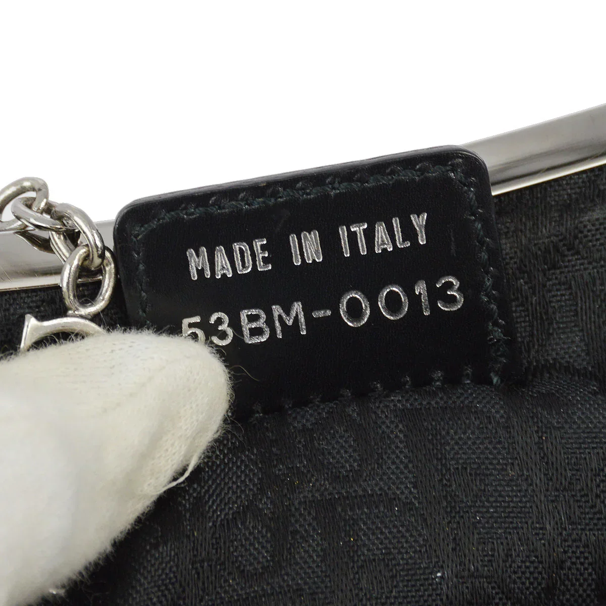 Christian Dior * 2003 Gray Mini Saddle Handbag - Image 10