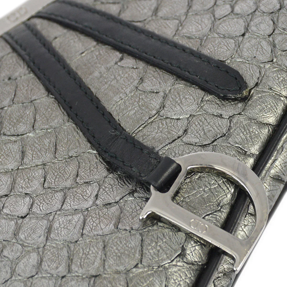 Christian Dior * 2003 Gray Mini Saddle Handbag - Image 4
