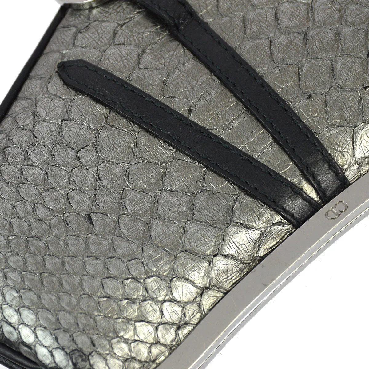 Christian Dior * 2003 Gray Mini Saddle Handbag - Image 6