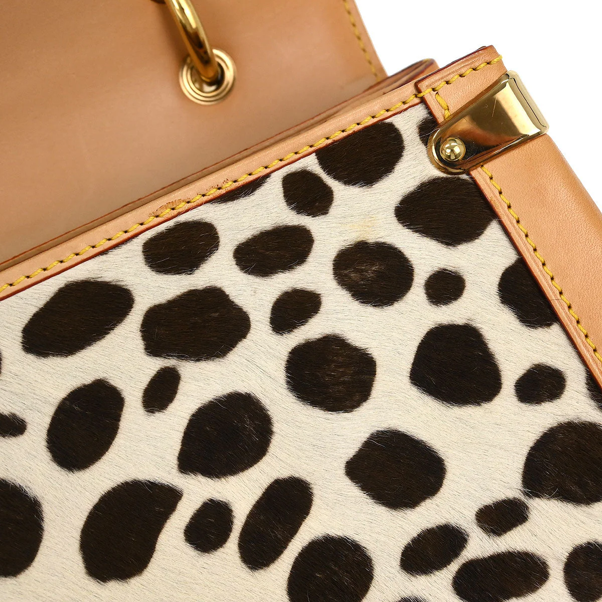 Louis Vuitton * Multicolor Pony hair Sac Dalmatian M92825 - Image 7