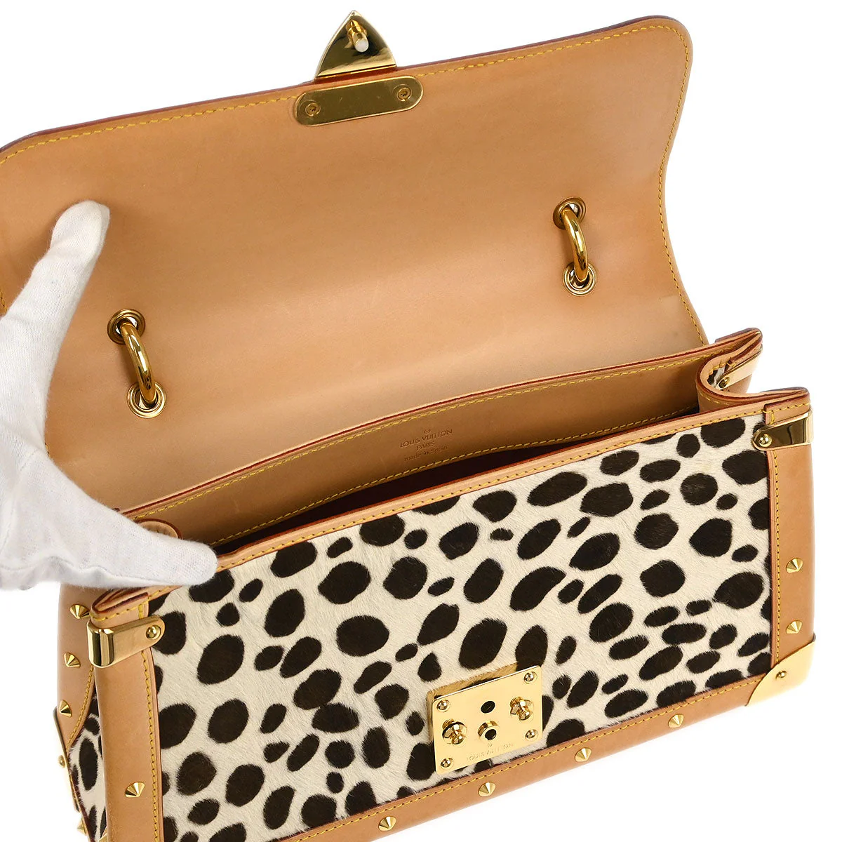 Louis Vuitton * Multicolor Pony hair Sac Dalmatian M92825 - Image 8
