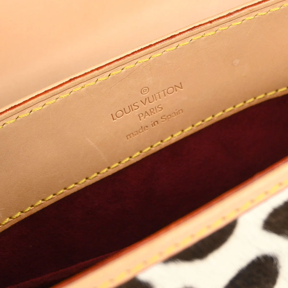 Louis Vuitton * Multicolor Pony hair Sac Dalmatian M92825 - Image 9