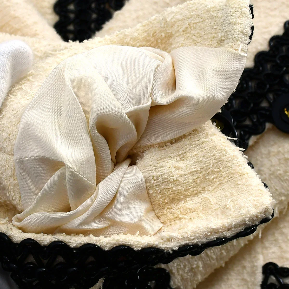 Chanel Setup Suit Jacket Skirt Ivory 94P #38 - Image 10