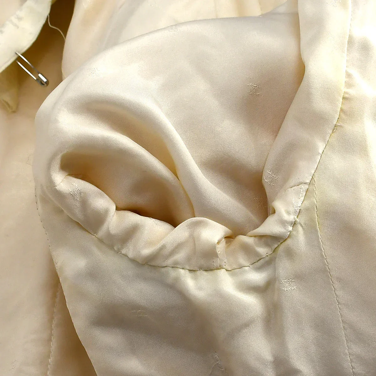 Chanel Setup Suit Jacket Skirt Ivory 94P #38 - Image 5