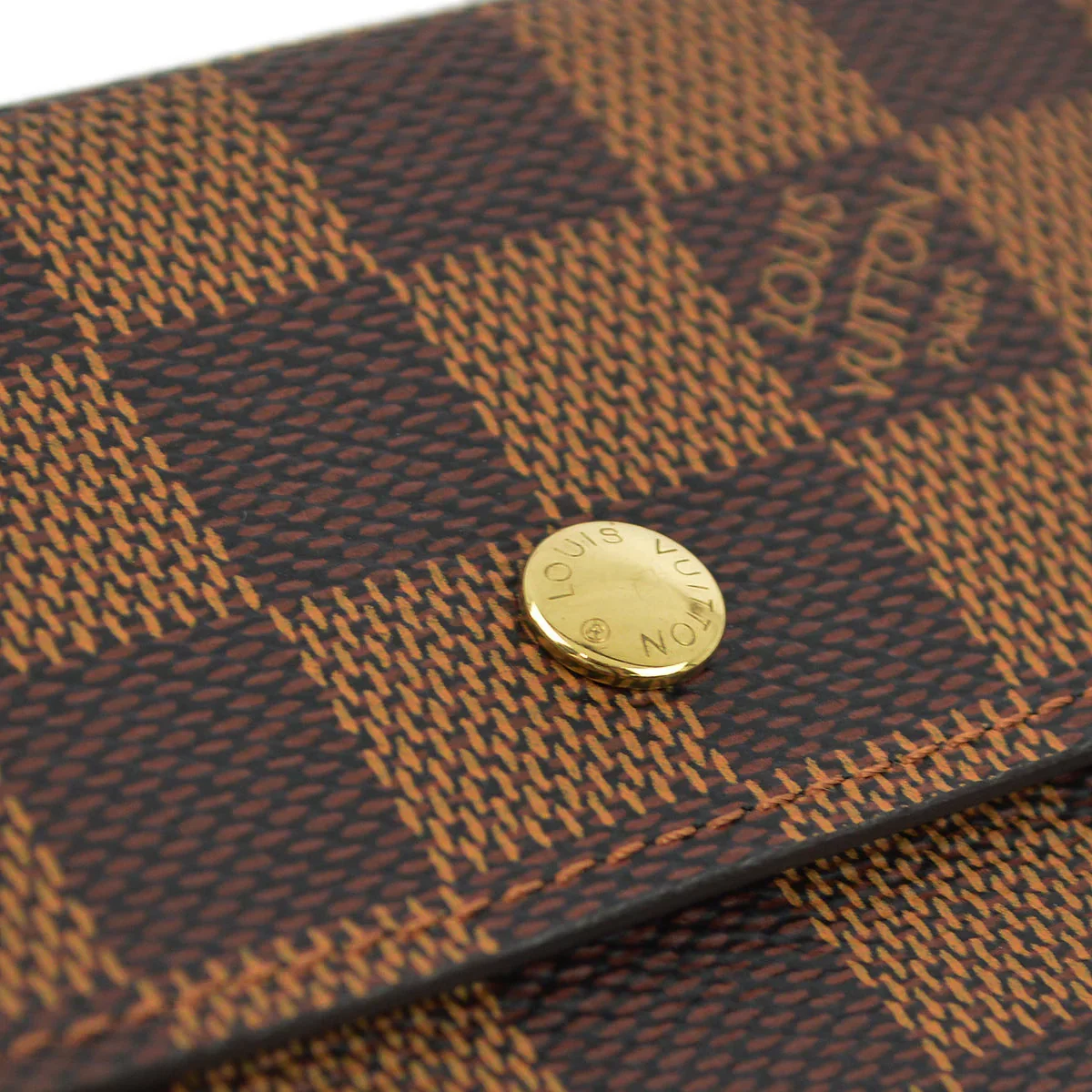 Louis Vuitton 2003 Damier Portefeuille Elise Bifold Wallet N61654 - Image 3