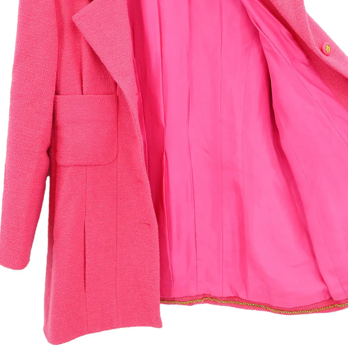 Chanel 1994 Single Breasted Jacket Pink #40 - Image 6
