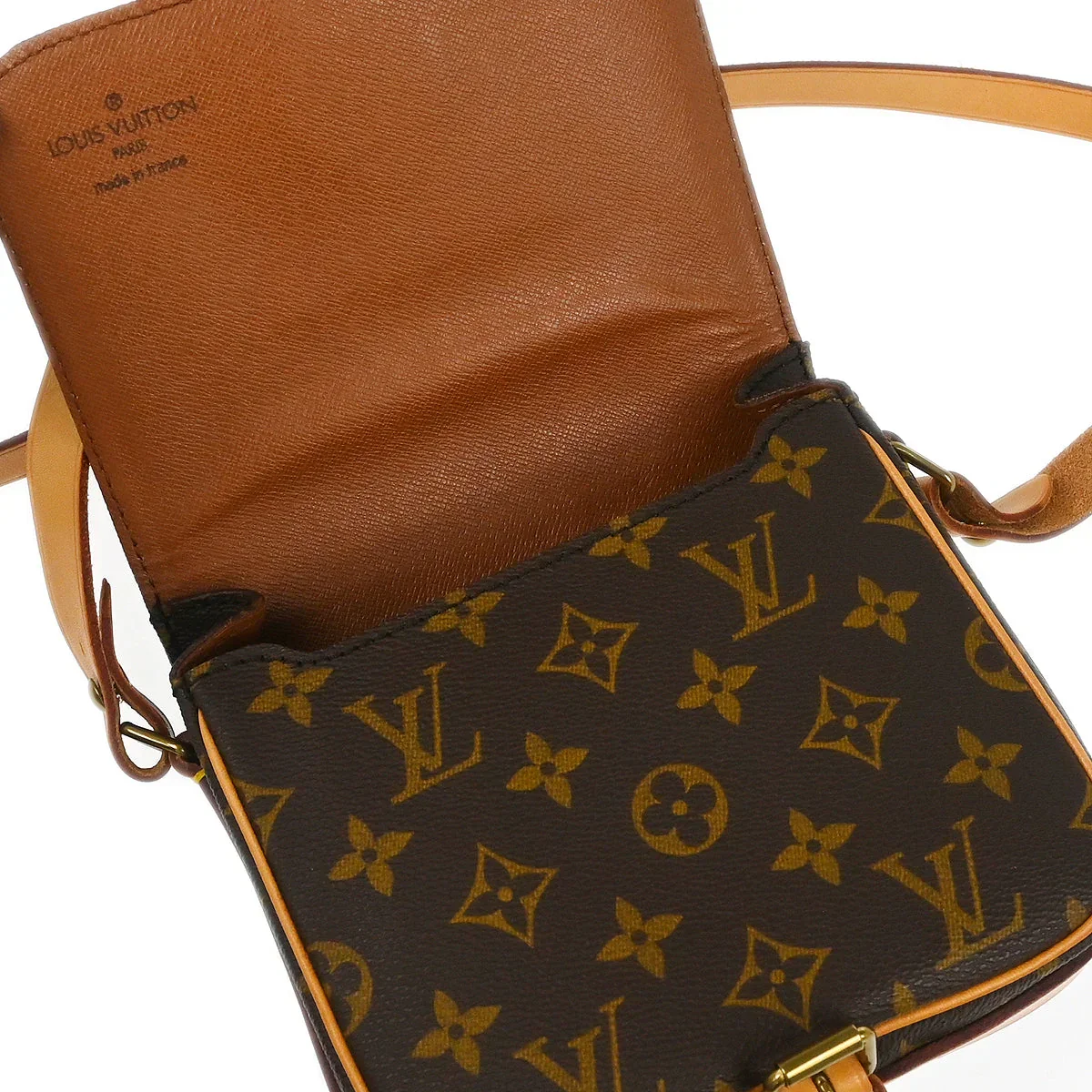 Louis Vuitton 1991 Monogram Cartouchiere PM Shoulder Bag M51254 - Image 7
