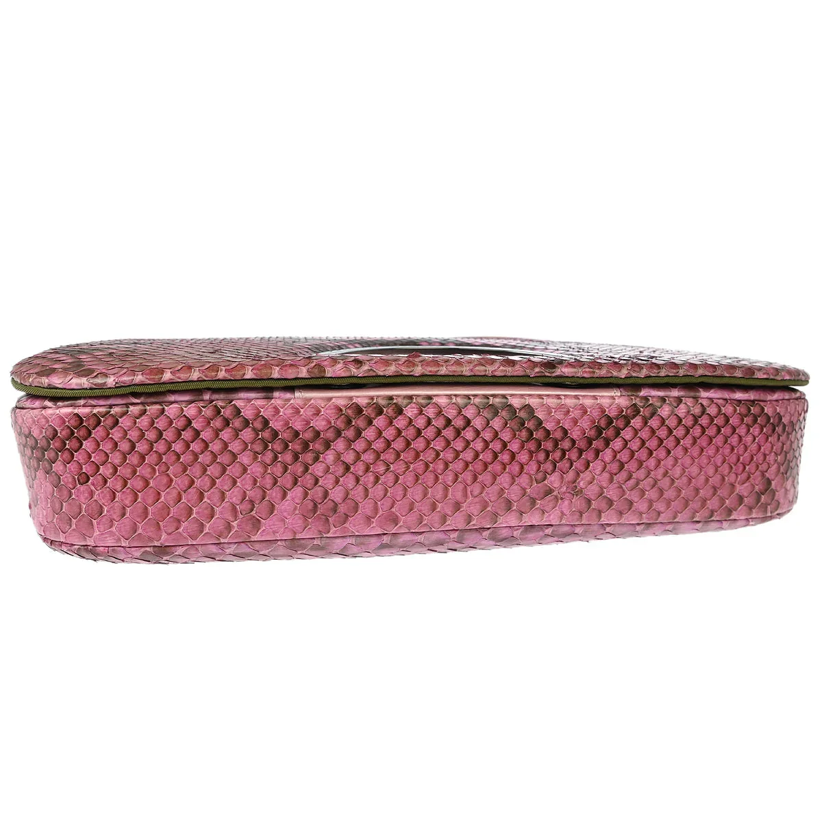 Christian Dior * 2000 Pink Python Malice Shoulder Bag - Image 3