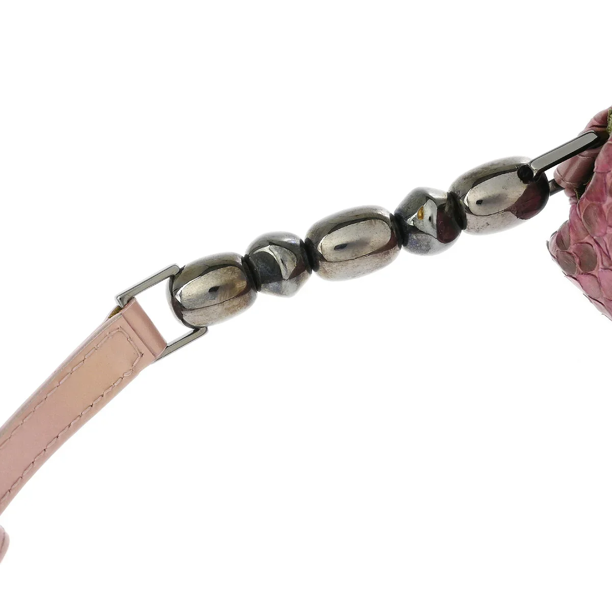 Christian Dior * 2000 Pink Python Malice Shoulder Bag - Image 5