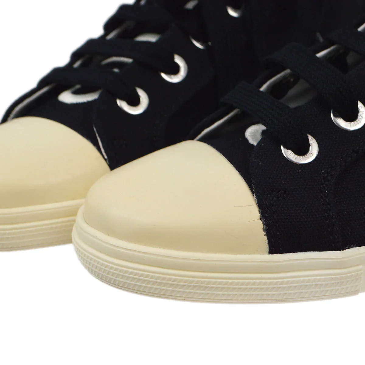 Chanel 2009 Sport Line High Cut Sneakers Shoes #37 - Image 5