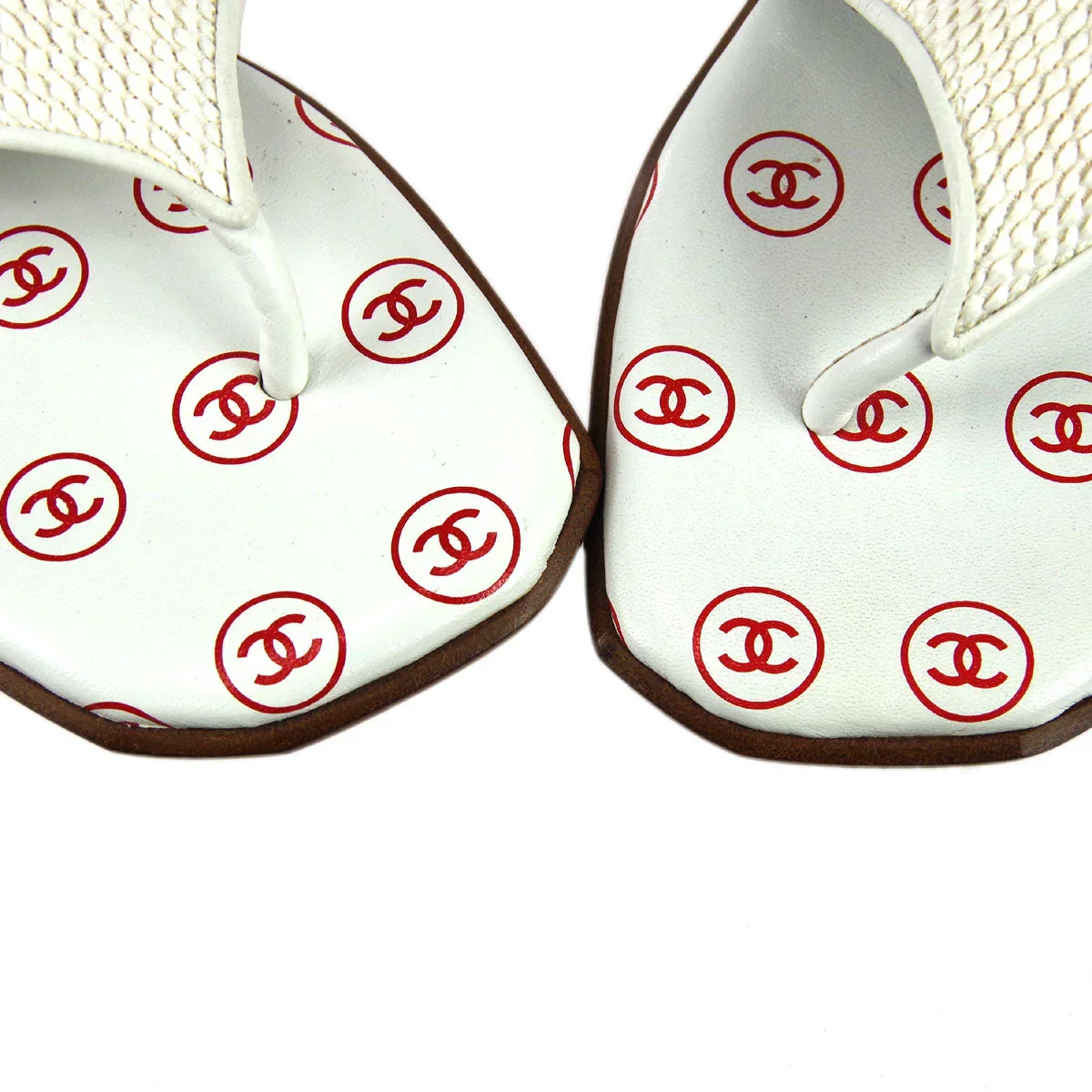 Chanel * Spring 2001 Sandals Shoes #36 - Image 4