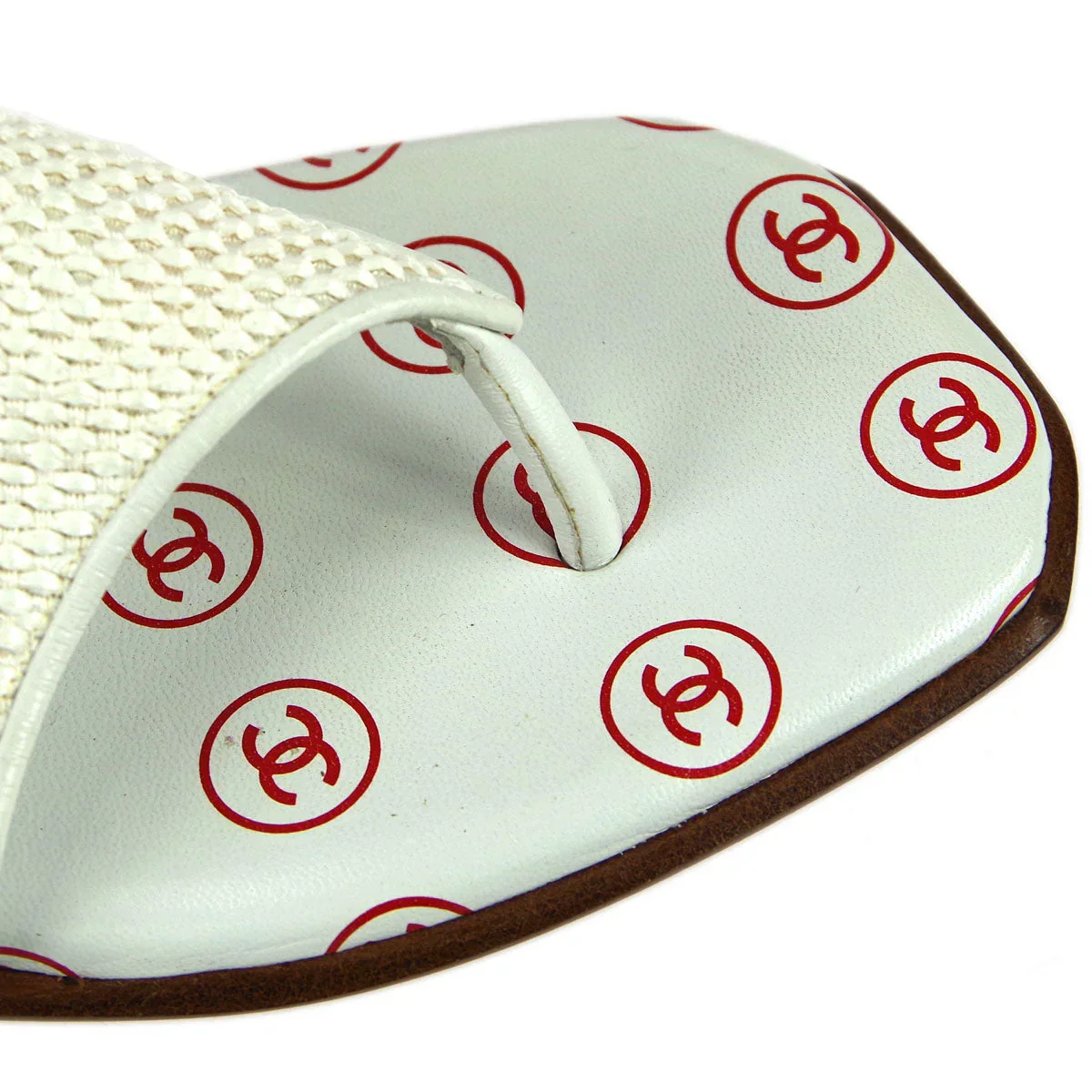 Chanel * Spring 2001 Sandals Shoes #36 - Image 6