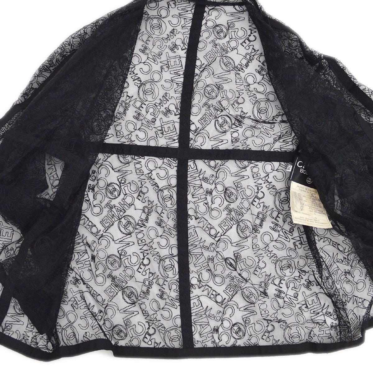 Chanel Cruise 1994 logo-embroidered lace jacket #38 - Image 10