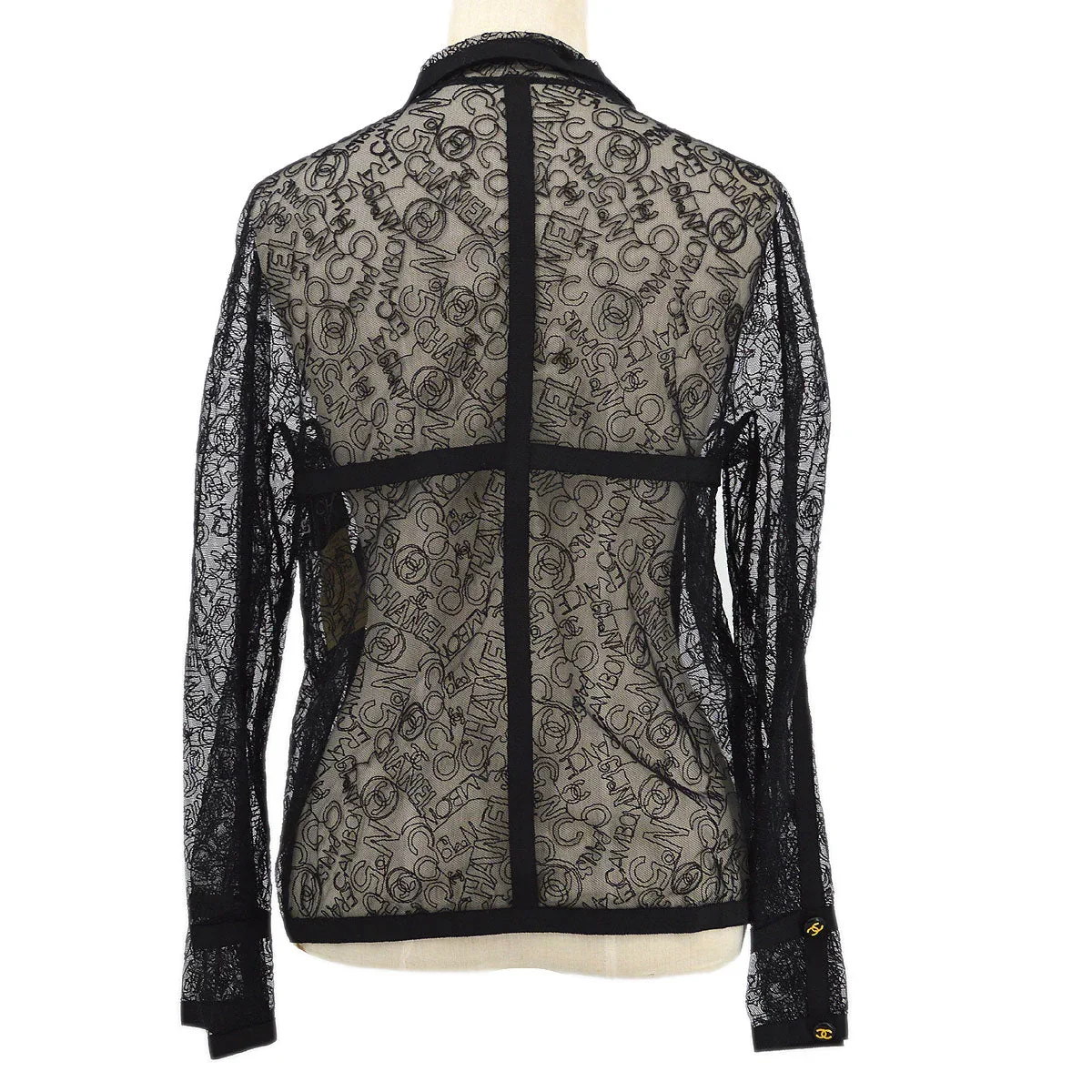 Chanel Cruise 1994 logo-embroidered lace jacket #38 - Image 5