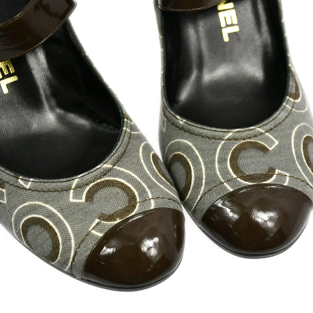 Chanel * Brown Pumps Shoes #36 1/2 - Image 4