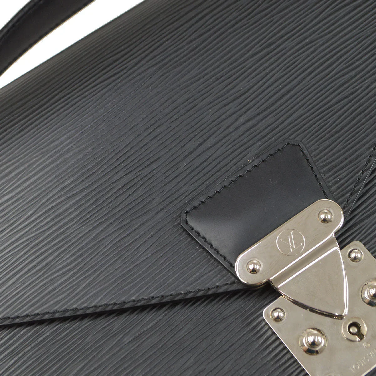 Louis Vuitton 2006 Black Epi Monceau 28 M52792 - Image 7